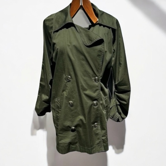 🌻CABI 5478 Green Double Breasted Expedition Jacket  Women's Size Medium. - Picture 3 of 14